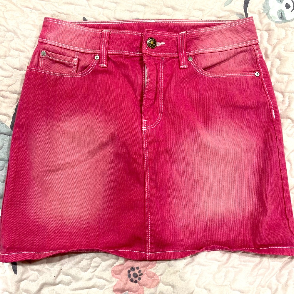 Beautiful Pink Jean Skirt